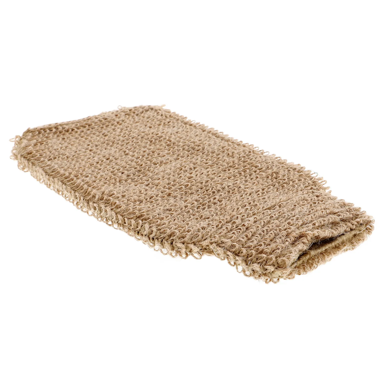 

Shower Exfoliating Glove Jute Full-Coverage Bath Mitt for Body Scrubbing Back Cleaning Facial Use Smooth