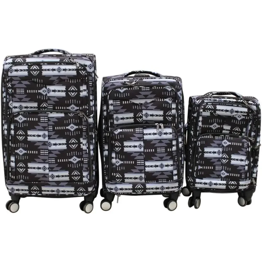 

Navajo-Inspired 3-Piece Large Set in Oak Finish