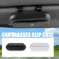 Car Sun Visor Clip Glasses Cards Case Sunglasses Storage Holder For Tesla Model 3 Model S X Model Y Roadster SpaceX Cybertruck