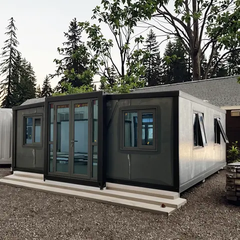 Casas Contêineres Baratas de 2 Quartos, Casas Portáteis Pré-fabricadas, Casas Minúsculas, Casa Pré-fabricada Modular, Restaurante Contêiner Dobrável de Luxo