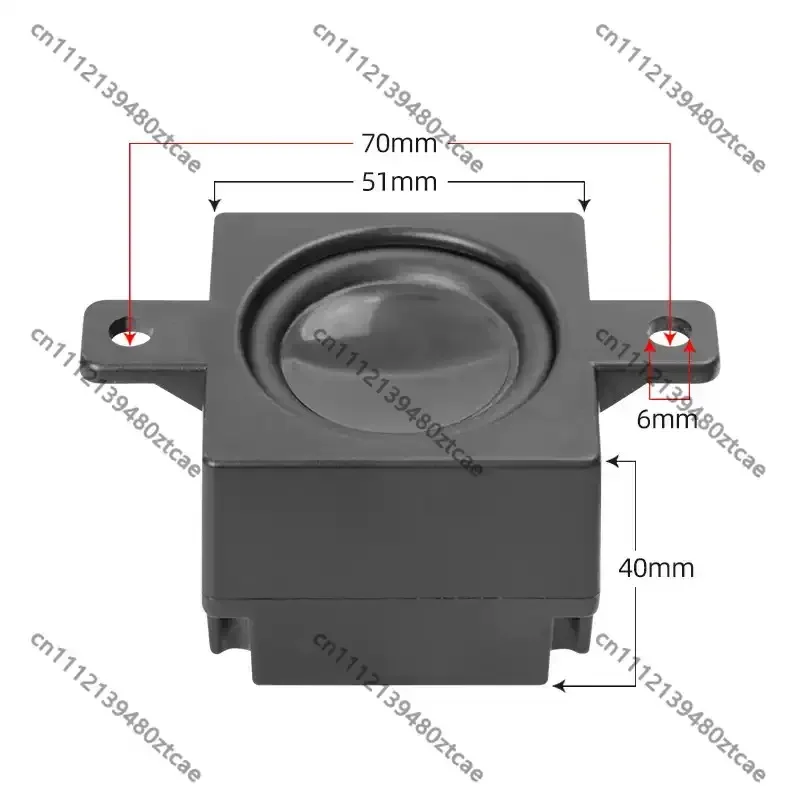 Mini USB Powered Active Speaker, Compact Subwoofer Loudspeaker for PC Case, Advertising Player, Desktop Computer