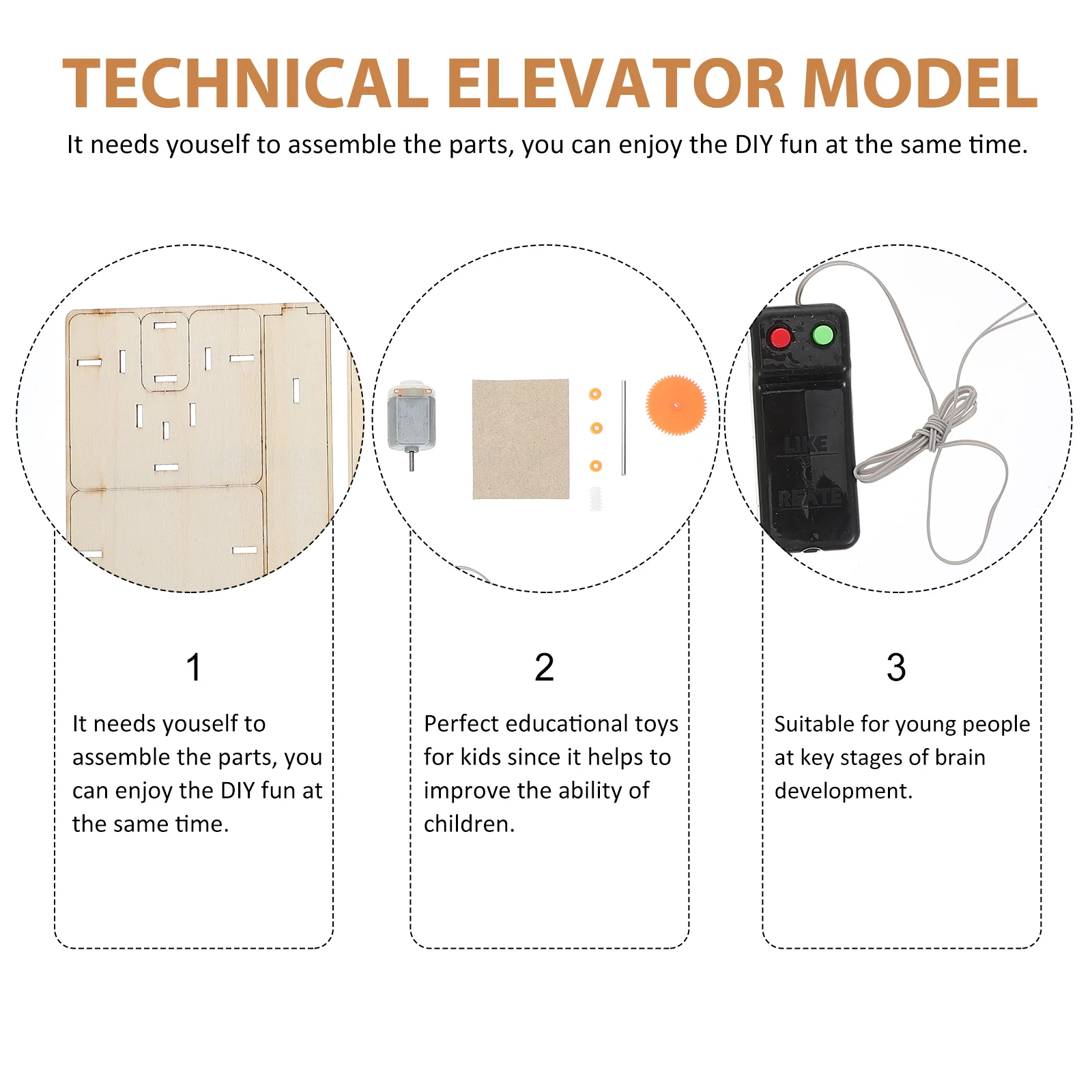 Handwerk Lift Model Speelgoed Diy Lift Speelgoed Fysieke Apparatuur Kraan Liften Lift Model Educatief Lift Speelgoed (Zonder