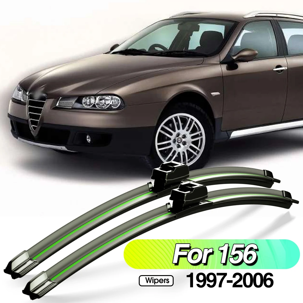 

For Alfa Romeo 156 1997-2006 2pcs Front Windshield Wiper Blades Windscreen Window Accessories 1999 2000 2001 2002 2003 2004 2005