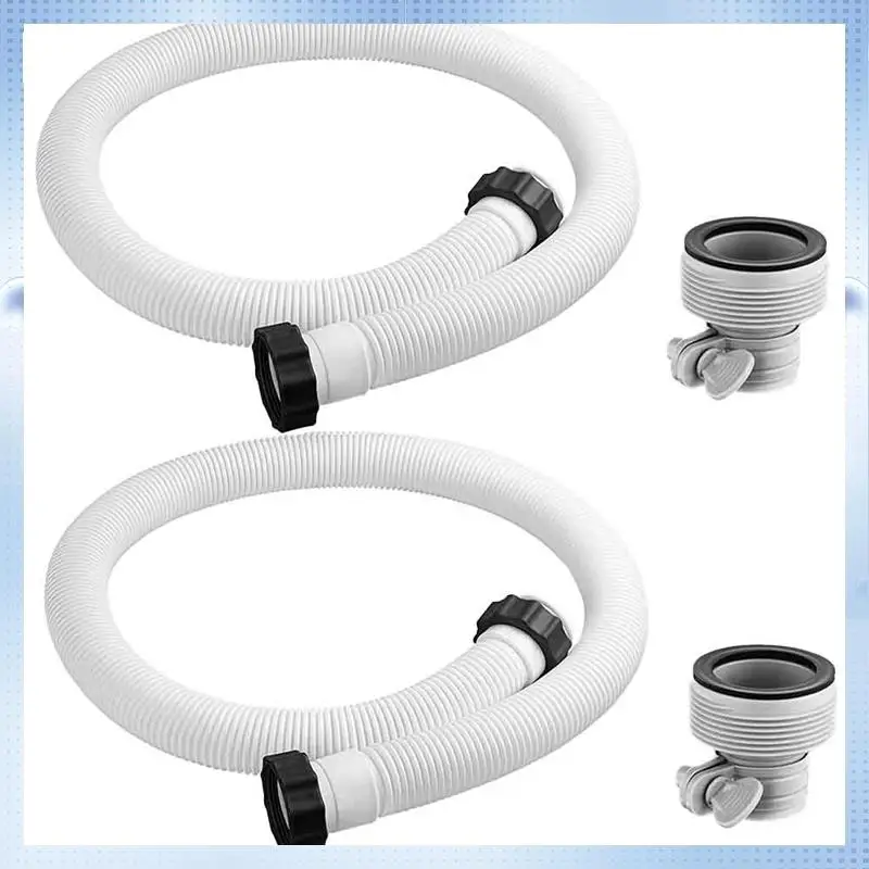 

AD-Pool Pump Hoses Adapter PE+EVA As Shown For Above Ground Pools-59 In Long Pool Hoses For Intex Filter Pump Saltwater System