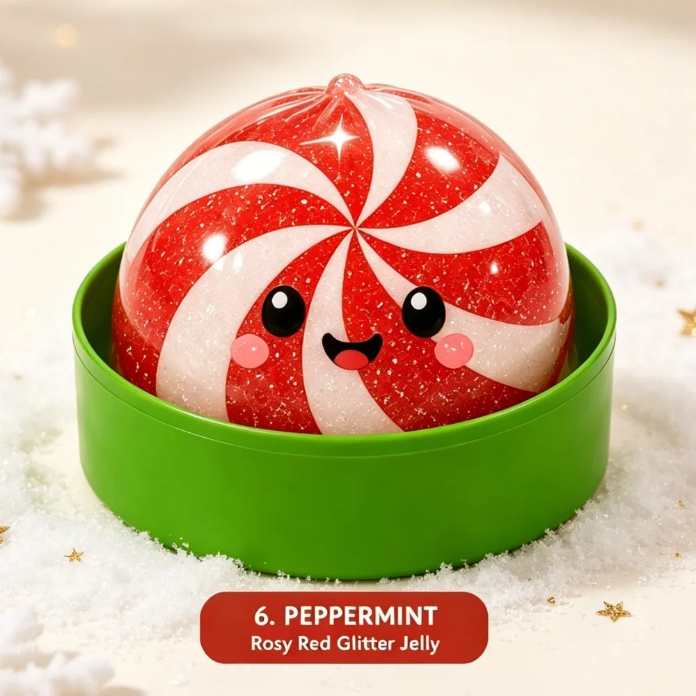 Niedliches Weihnachts-Bun-Squeeze-Stressabbau-Spielzeug, Quetschbares Bun-Spielzeug zum Stressabbau, Büro-Greifspielzeug, Geschenk, Schreibtischdekoration – Detail 14