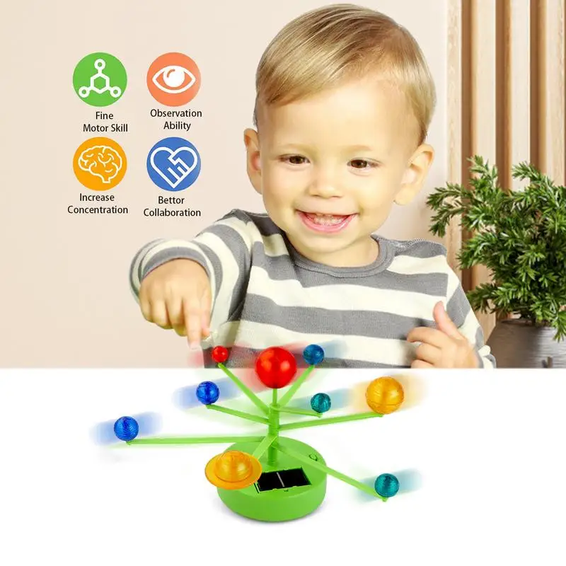 Solar System For Kids Astronomy Solar System Model Kit With 9 Planets Educational STEM Space Toy 3-D Solar System Scince Kits