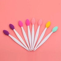 Skin Care Lip Exfoliating Facial Cleansing Face Scrub Nose Clean Brush Blackhead Remove Silicone Double-Sided Skin Care Tool