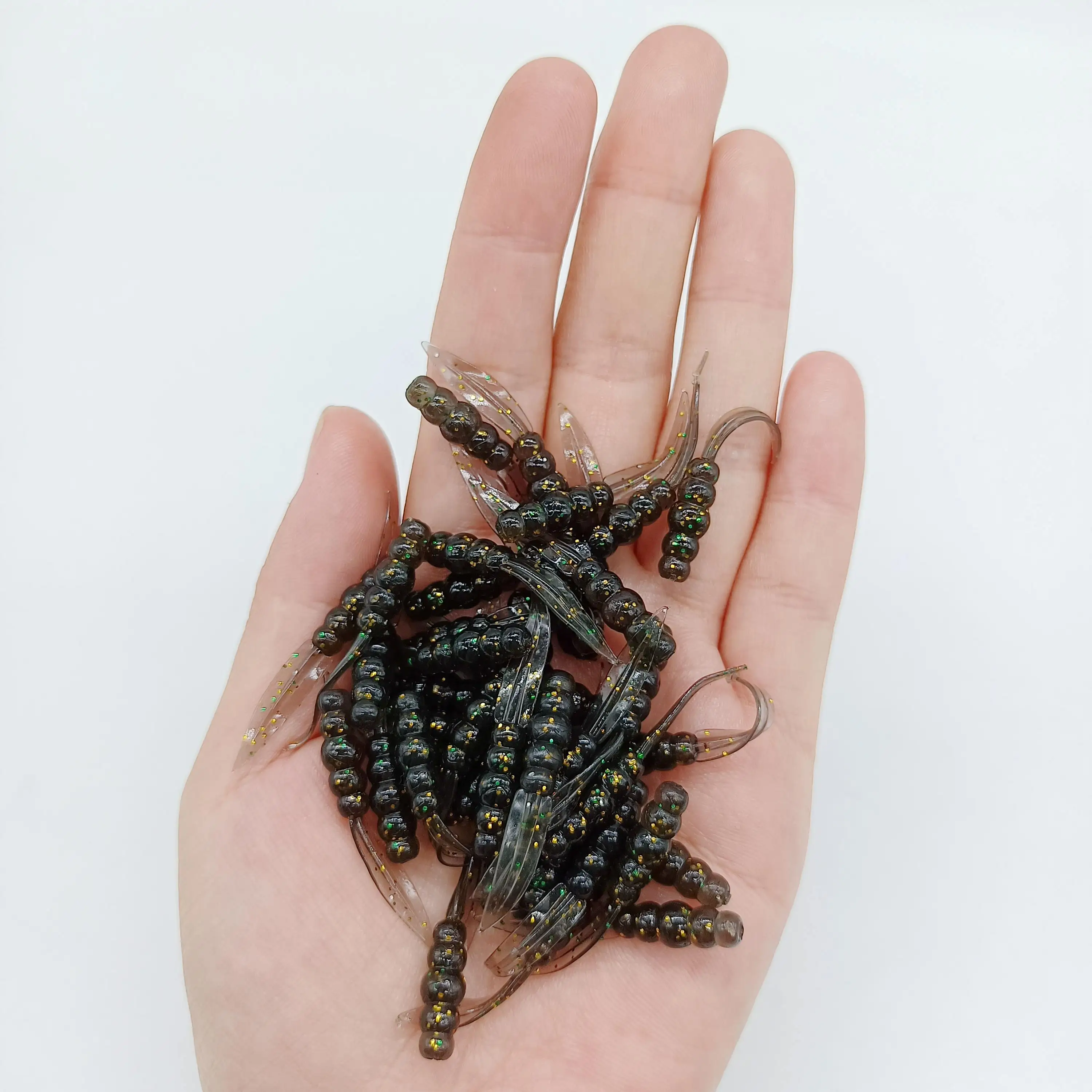 DUODUOYU 20PCS Neue Mini Weiche Angeln Locken 0,3g/35mm Silikon Köder Swimbait Wobbler Wurm bass Karpfen rockfishing Angelgerät – Detail 18