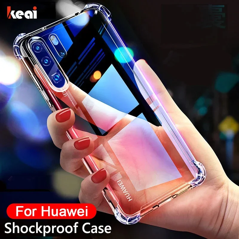 

Shockproof Case For Huawei P40 P30 P20 P10 P50 Pro Mate 30 20 10 Lite P Smart 2019 Clear Back Cover
