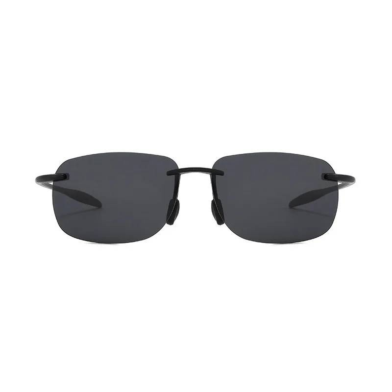 New Men's light Outdoor Driving Sunglasses Men Polarized Film Sports Cycling Sun Glasses Frameless Outdoor UV400 Eyewear