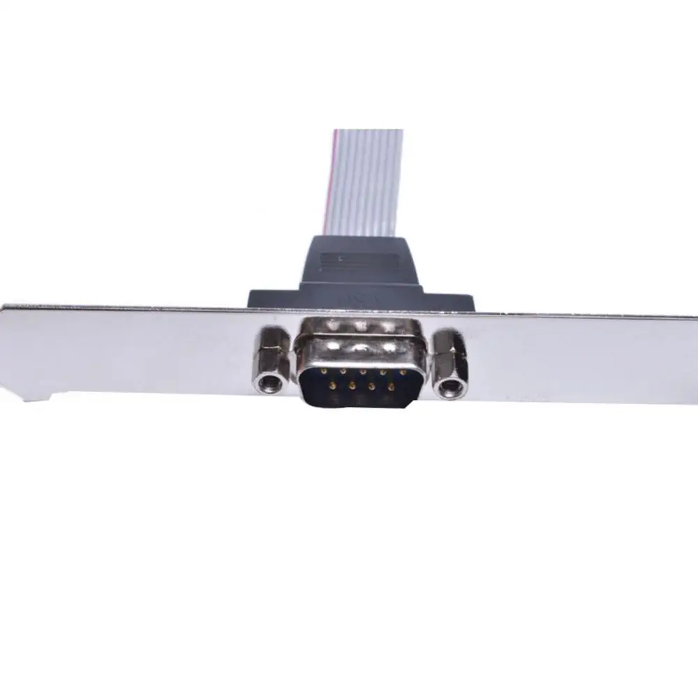 40Cm Motherboard RS232 DB9 Pin COM Port Pita Kabel Seri Konektor Braket