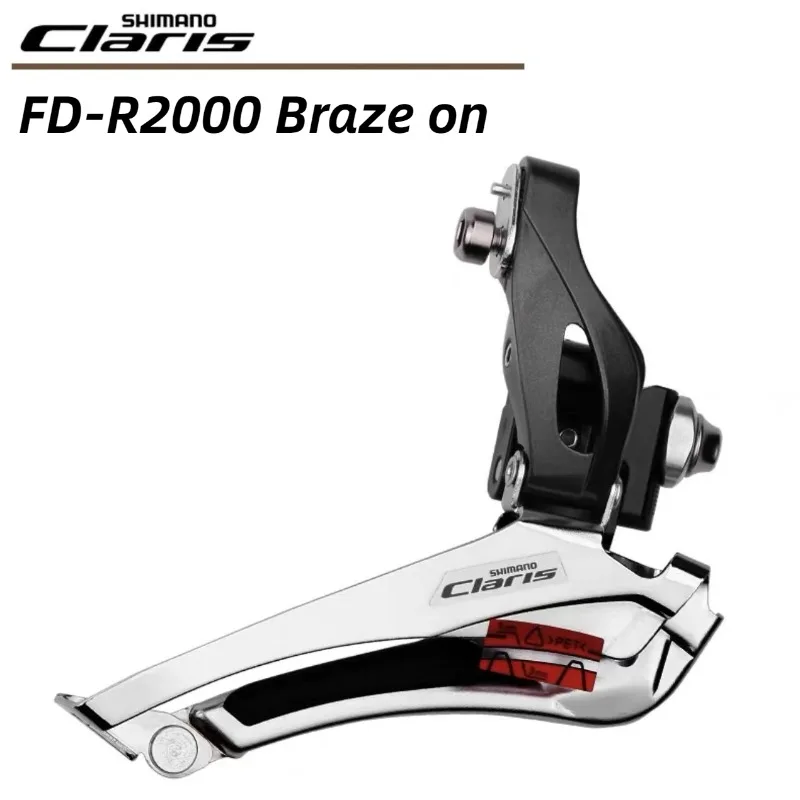 Shimano Claris FD R2000 2x8s Front Derailleur Braze On Mount/31.8MM 34.9MM Clamp Road Bike Shifte 16Speed R2000 Series