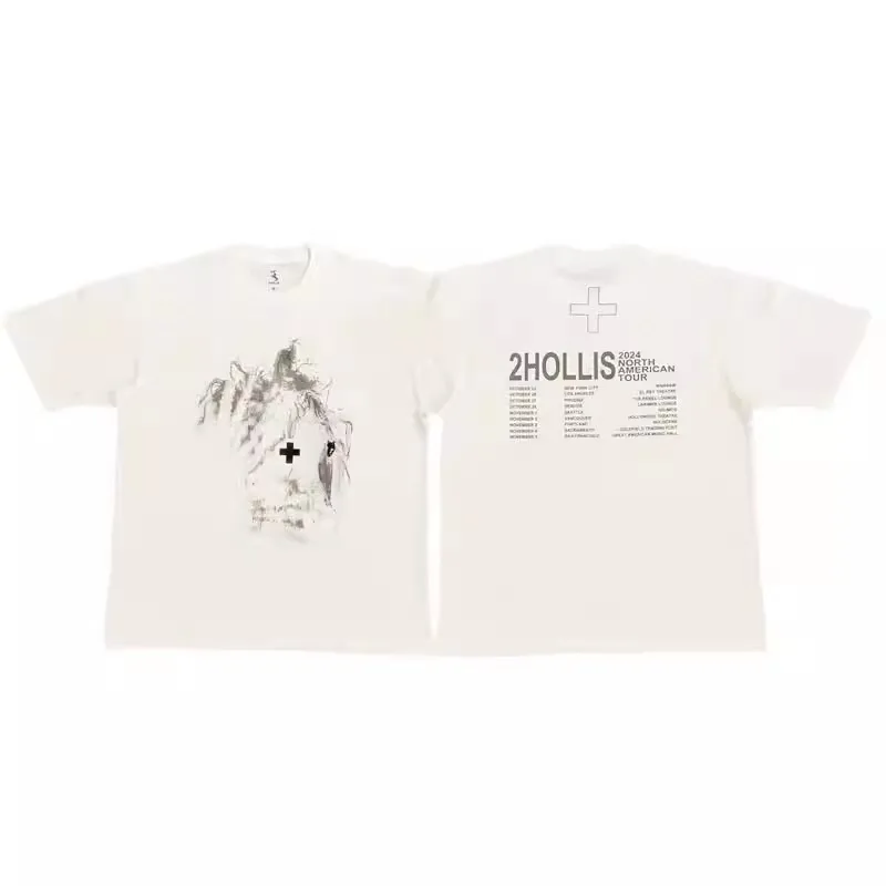New Men 2HOLLS Single Art Design Leg One Dates T Shirts T-Shirt Hip Hop Skateboard Street Cotton T-Shirts Tee Top US size a8