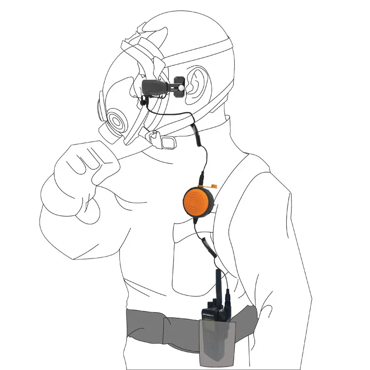 

Заводские DKDB6 Bluetooth-наушники пожарного шлема с маской и костной проводимостью с большим PTT для рации