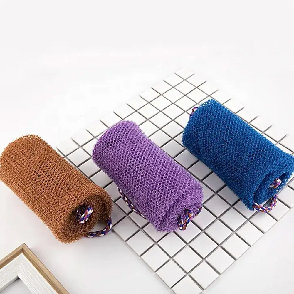 منشفة تقشير الجسم، منشفة استحمام شبكية مزدوجة الجانب، منشفة استحمام فعالة للبشرة الناعمة، منشفة استحمام #5