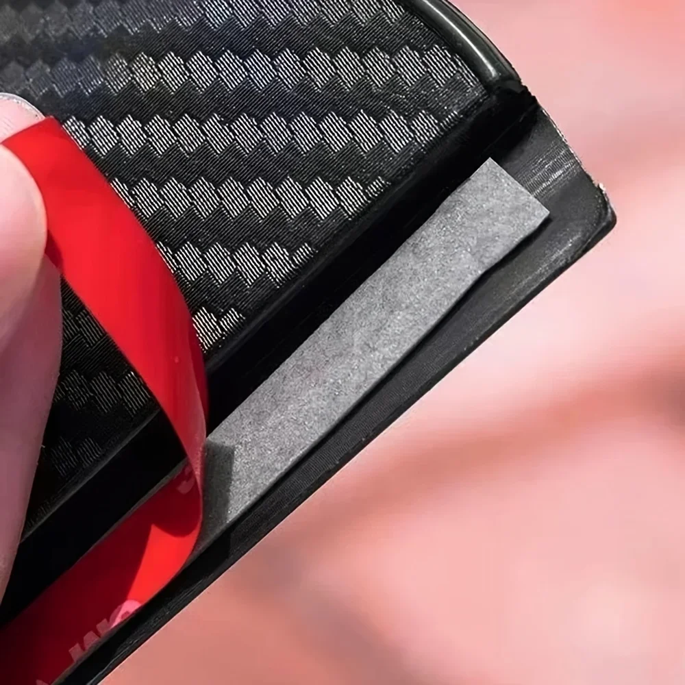 2 pçs espelho retrovisor do carro chuva sobrancelha viseira de fibra carbono retrovisor do carro lado neve sol viseira capa chuva para opel mokka