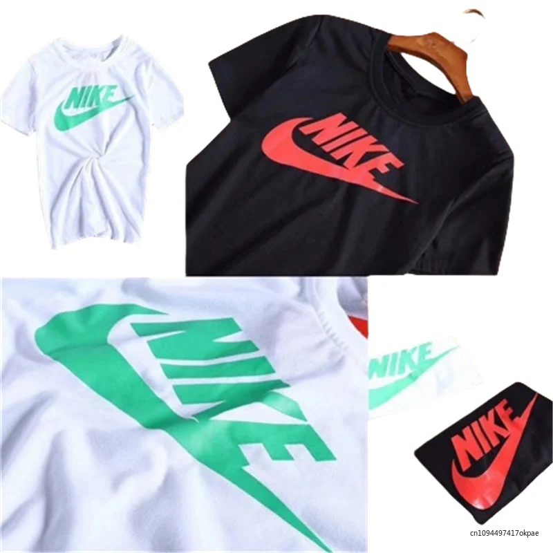 

Nike 11869 Summer 170 Grams Ice Porcelain Cotton T-shirt Silver Return Label White Color M-5XL