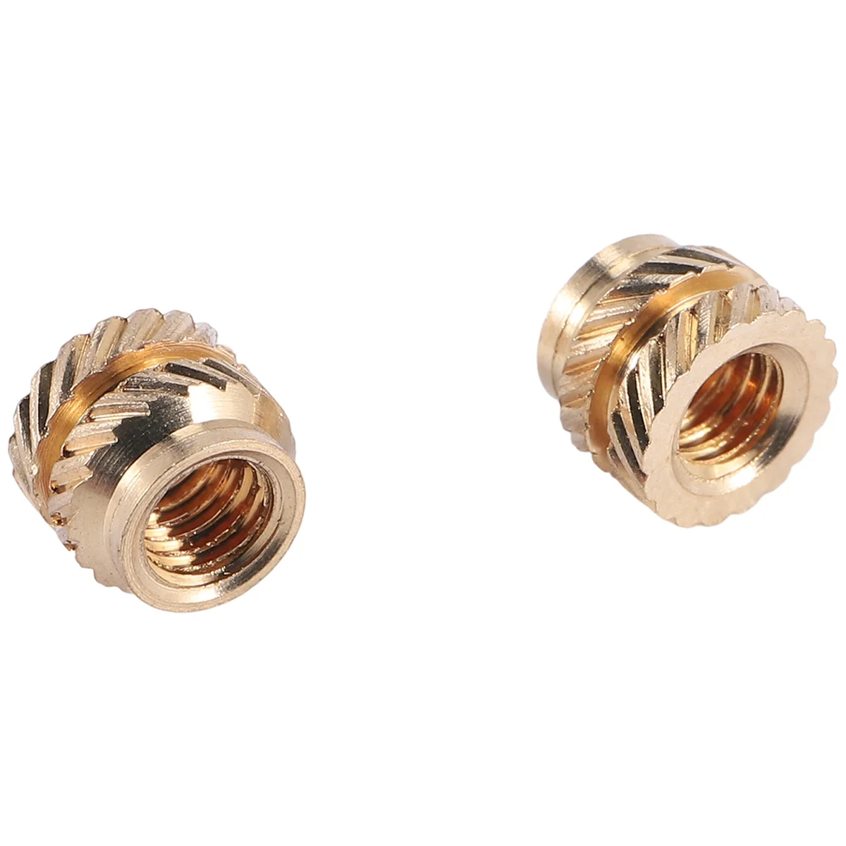

A50U 100Pcs M3 Thread Knurled Brass Threaded Heat Set Heat Resistant Insert Embedment Nut,M3X5X4,for 3D Printer Voron 2.4 Etc