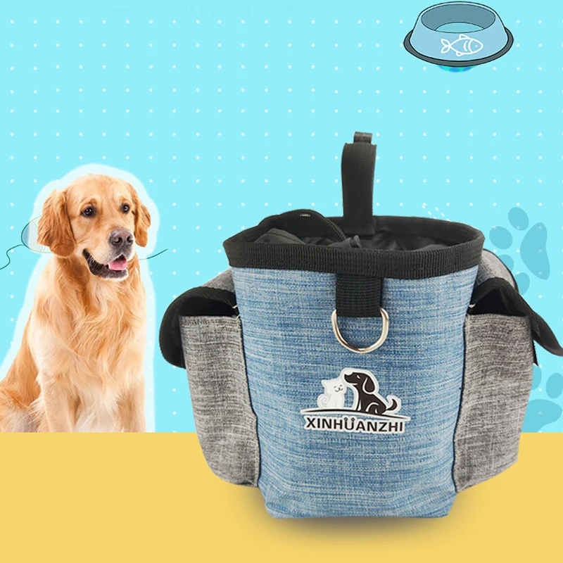 Dog Treat Pouch Pet training kit with Poo Bag Dispenser Adjustable Belt for Pet Training Climbing  Hiking Forest Walk Outdoor