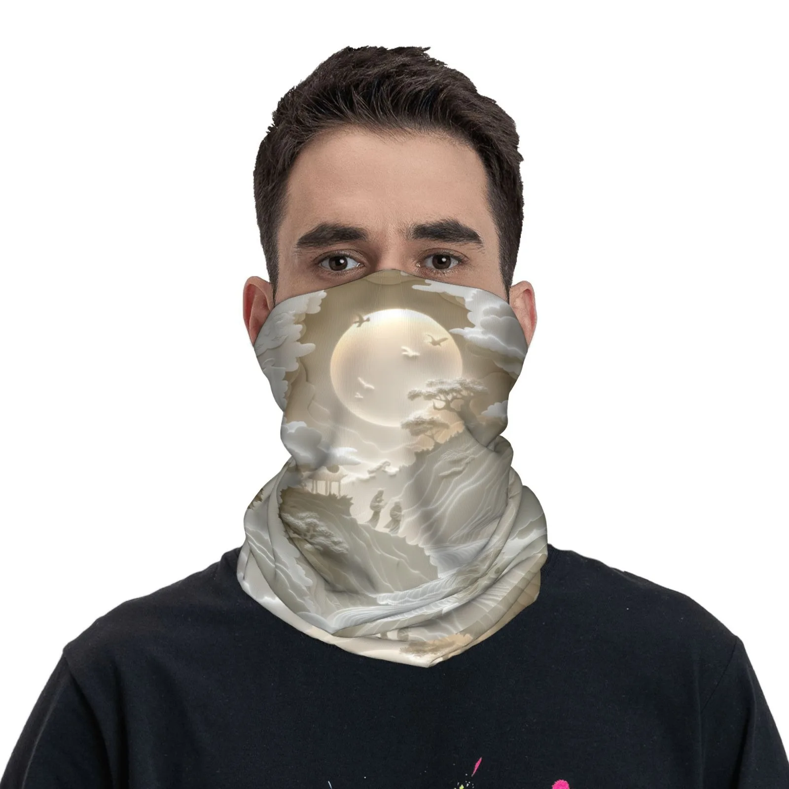 

Customizable Artistic Landscape Pattern Neck Gaiter–Breathable,Soft & UV-Protective,Ideal for Hiking,Cycling &Outdoor Adventures