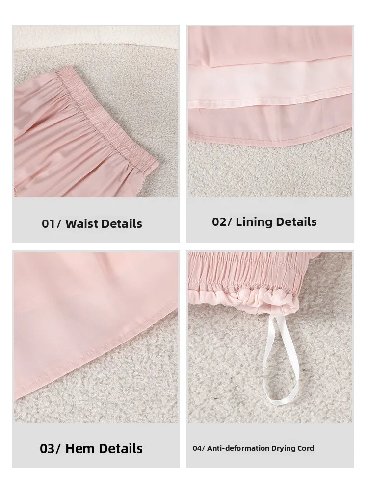 2025 New Sweet Blue Lace Splicing f Skirt Women's Loose High Waist Cake Skirt Spring Summer New Sle Country Beau