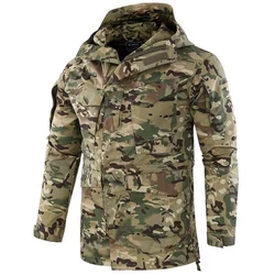 Outdoor Camouflage Jacket Men Military Tactical Outwear Autumn Winter Windproof Windbreaker Breathable Hiking Fishing Clothing