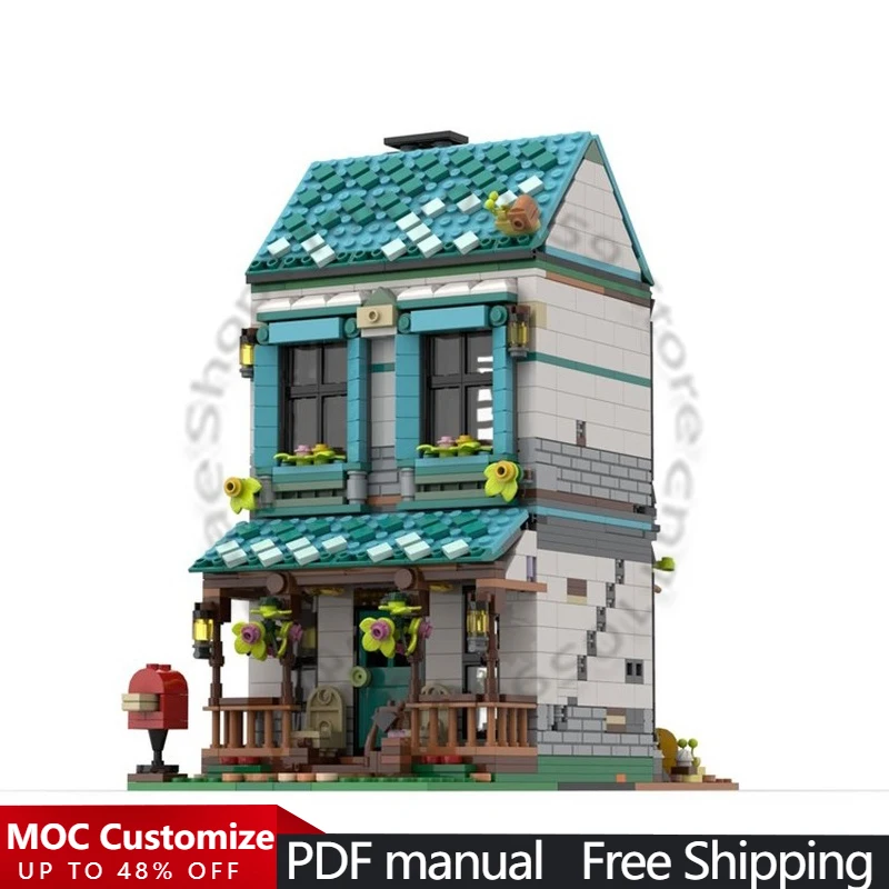 1511 PCS City Engineering Cozier Home MOC Customize Modular Building Block Technology Brick Simple Model DIY Toy Christmas Gift