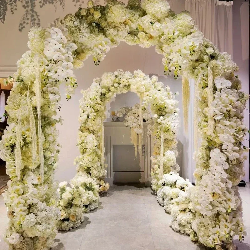 

Wedding Decoration, Iron Arch, Gauze Curtain Support, Flower Arch Suitable for Stage Flower and Balloon Display Background Props