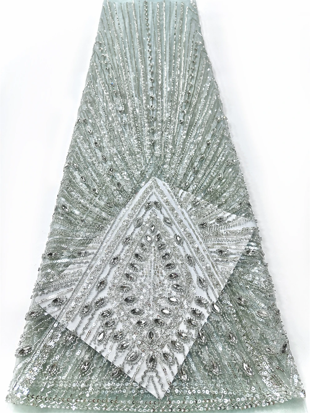 

Luxurious Nigerian African Beaded Lace Fabric 2026 High Quality Sequins Embroidery African French Lace Fabric For Sewing Dress