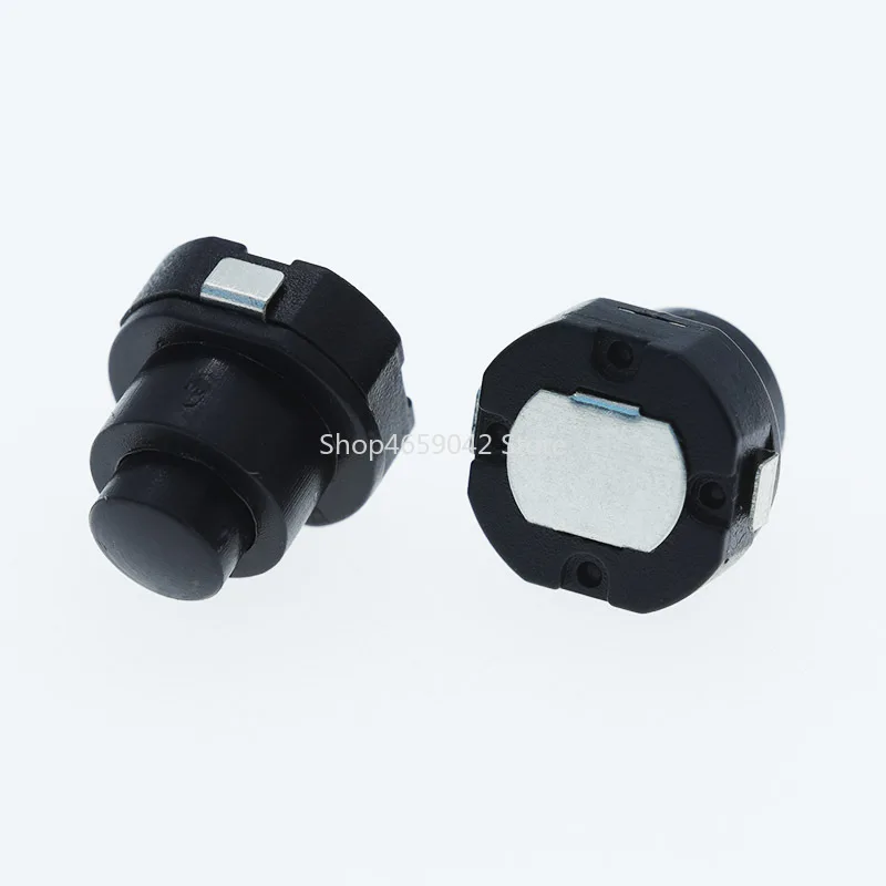 20pcs 10*10mm Small Circular Flashlight Switch Power Supply Button Switch KAN-10A Self-Locking Push Button Switch