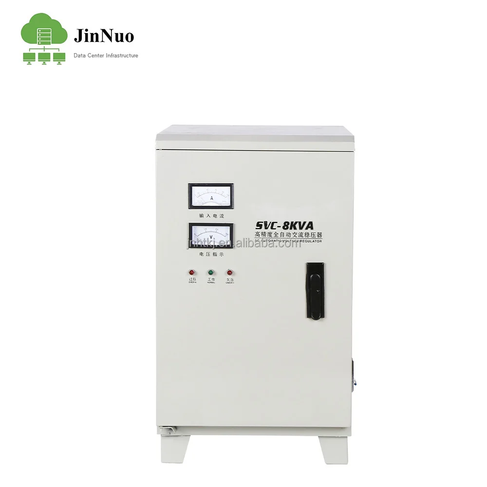 SVC-L-8KVA Single Phase High Precision Automatic AC 8kVa Voltage Regulator LCD Voltage Stabilizer 50Hz/60Hz Pointer Display