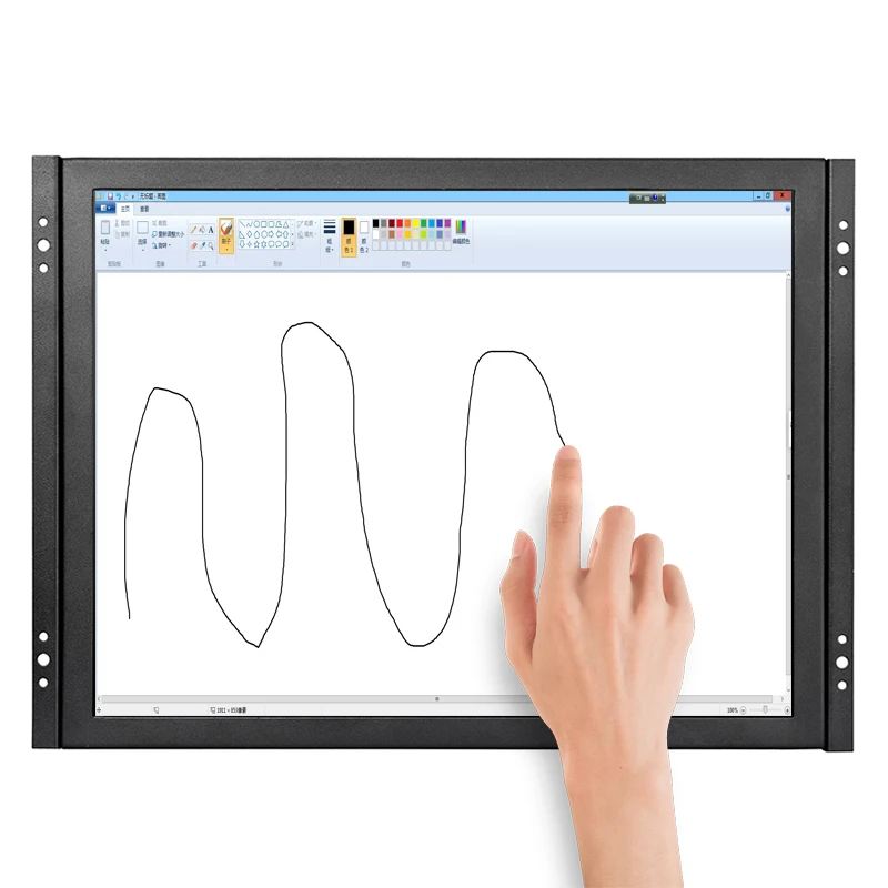 TouchView 15 Inch Open Frame Industrial Wall Mounted Resistive Touch/Capacitive Touch Screen Monitor For Automation Machine