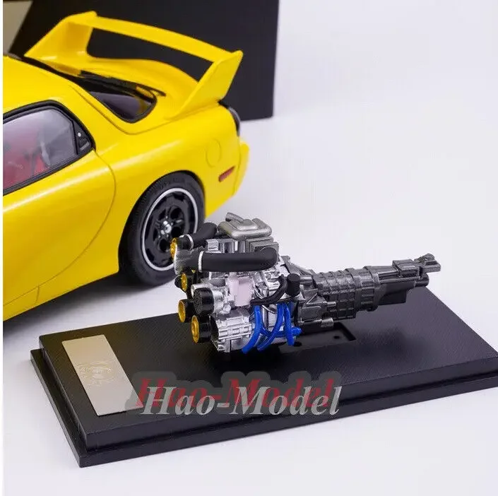 1:18 Dla MAZDA RX-7 SPEED PM FD3S Alloy Model samochodu Diecast Symulacja Zabawki Chłopcy Prezenty urodzinowe Hobby Wyświetlacz Ozdoby Żółty/Czerwony