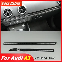 Carbon Fiber Color Car Dashboard Trim Strips Sticker for Audi A3 8V 2012 2013 2014 2015 2016 2017 2018 2019 Interior Accessories