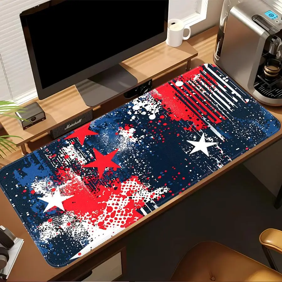 Waterproof Mouse Pad office Pad Desk accessories Game Console Pad Computer Laptop Pad Keyboard Mouse Pad Flowing Stars Stripes