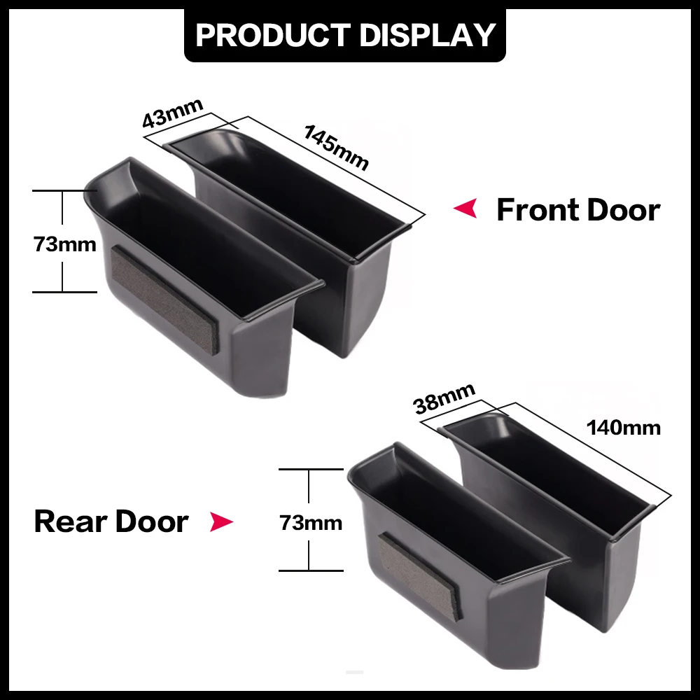 2X Für Mercedes Benz EQB EQA W247 X247 H247 B GLB GLA Klasse 2020 - 2024 Auto Tür-Aufbewahrungsbox Tasche Griff Innenraum-Zubehör – Detail 3