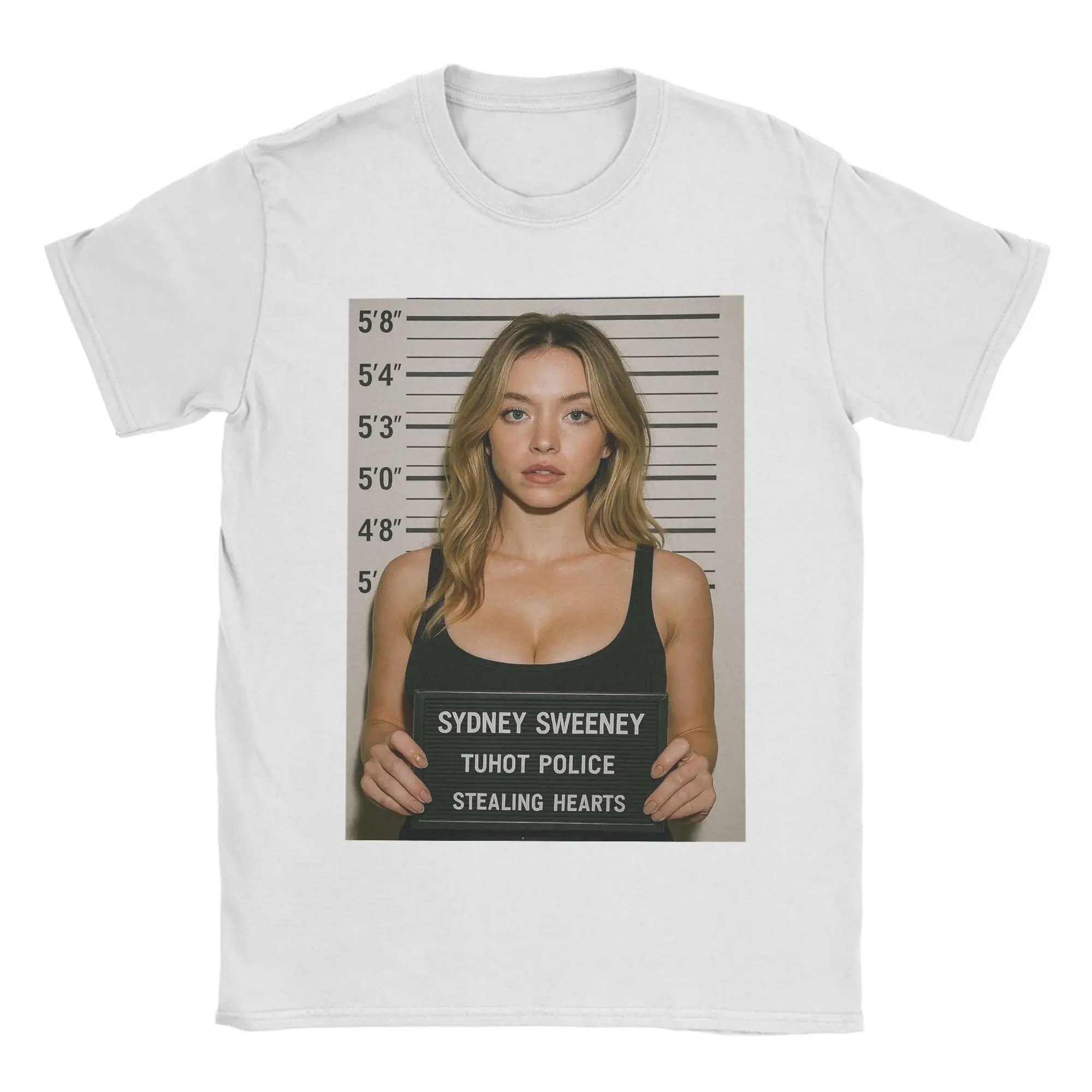 Amazing Sydney Sweeney Is Stealing Hearts Cotton Tee Shirt Classic Men's Clothing and Women's 2026 Summer T Shirt