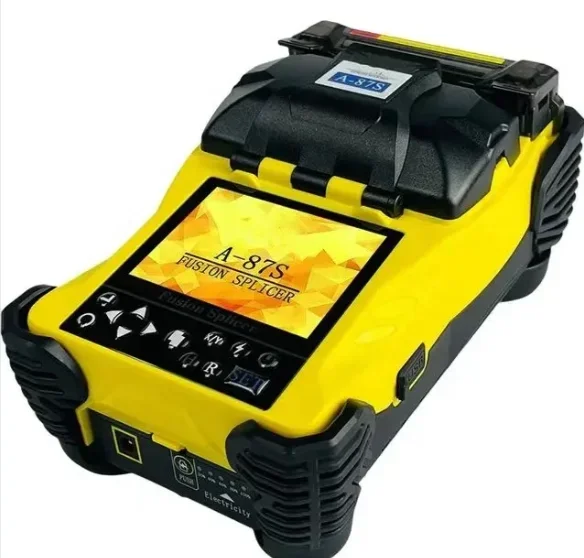 Fornecimento de fábrica A-87s A-15F Splicer automático de fibra óptica com VFL para FTTH para redes 4G 3G GSM POE