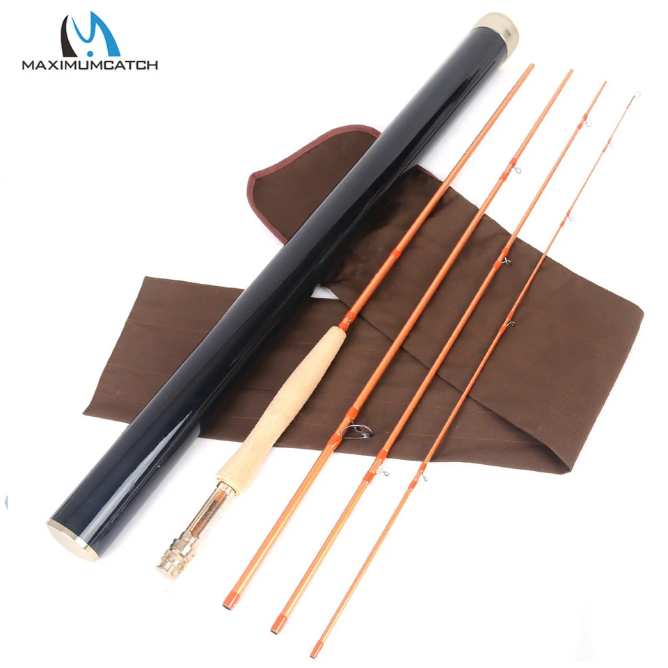 Maximumcatch Skyhigh Gold 9FT 5/6/8WT IM12 Japanese Carbon Fly Fishing Rod 4PCS Half-Well Fast Action Fly Rod