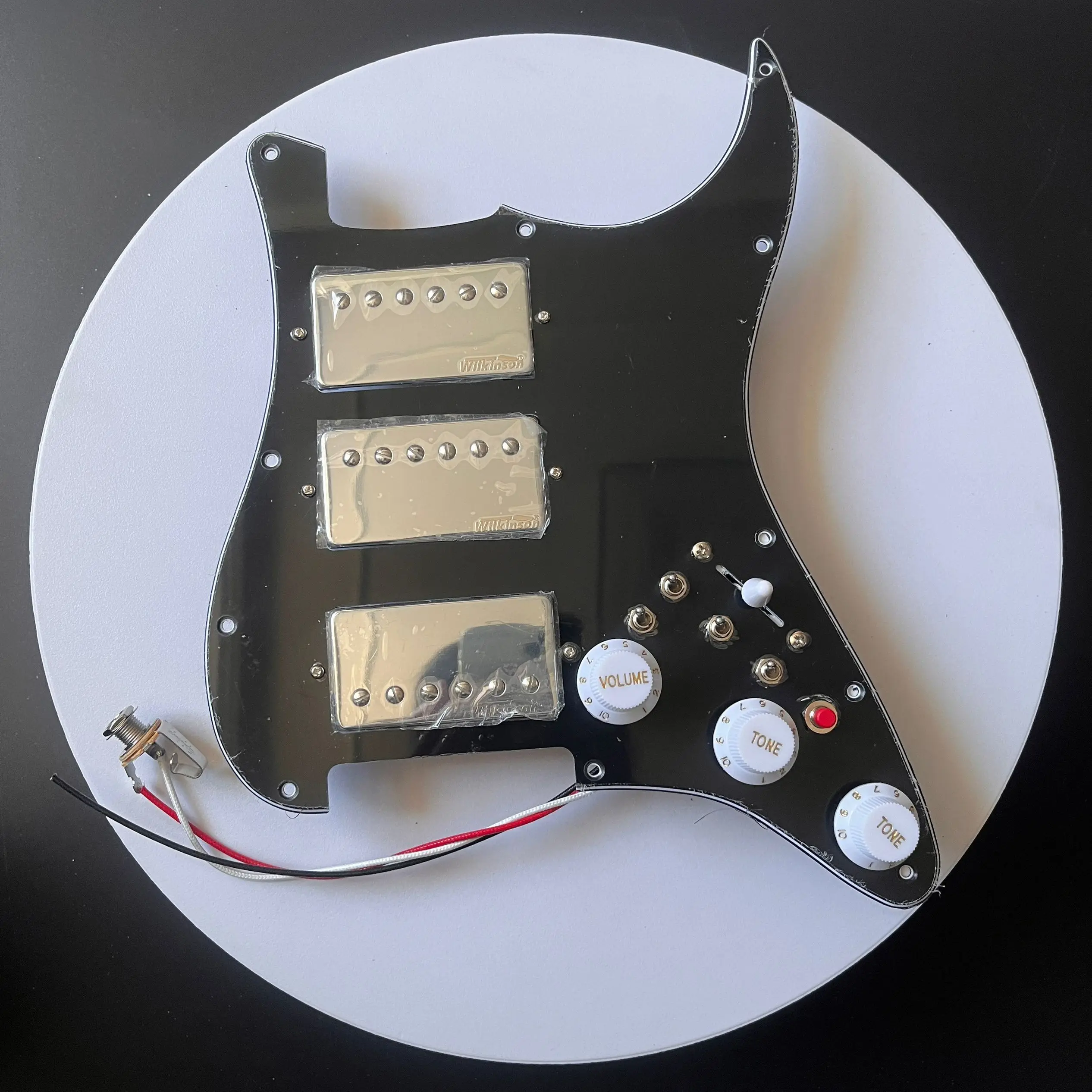 Upgrade HHH Prewired Pickguard  Alnico 5 Humbucker  Pickups Coil Splitting Multi Switch Replacement for Guitar Parts