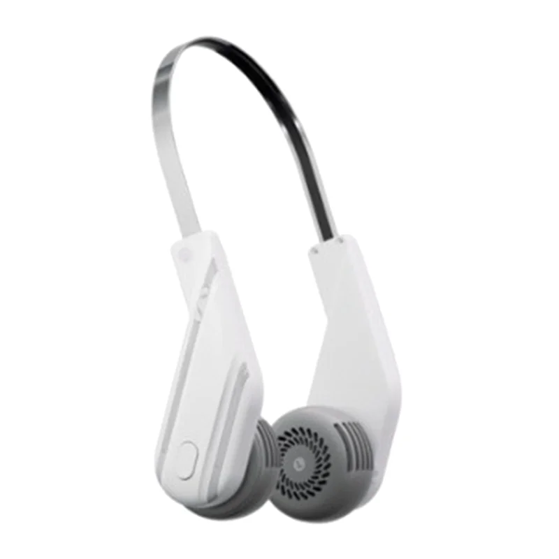 A01V-Portable Neck Fan, 800Mah Rechargeable Wearable Personal Fan With 5 Speeds Adjustable, Neck Fan For Outdoor