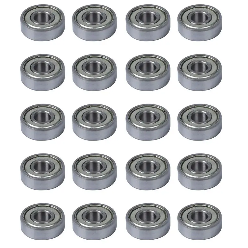 AS94-20 Stück einzelne abgeschirmte 608Z Miniatur-Rillenkugellager