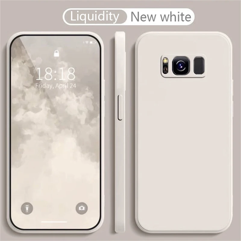 For Samsung Galaxy  S8 S9 S10 Plus Silicone Case For Samsung S21 S22 Ultra S20 S21 FE Shockproof Soft-Touch Back Cover