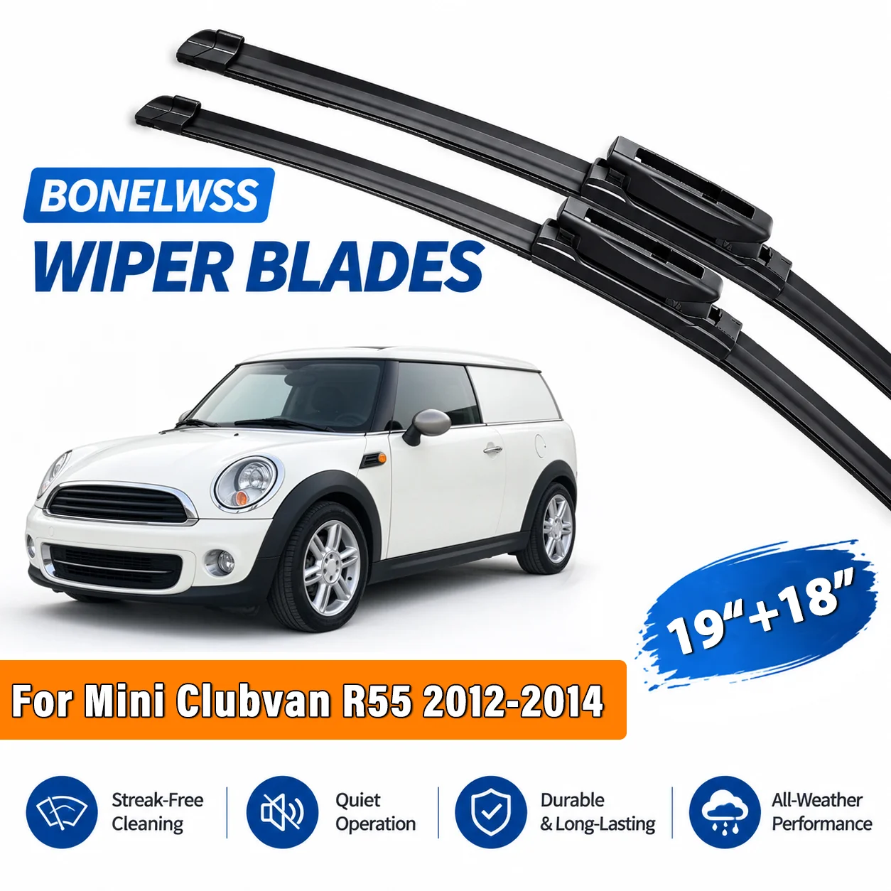 Car Windscreen Wiper Blades For Mini Clubvan Clubman R55 2012-2014 19