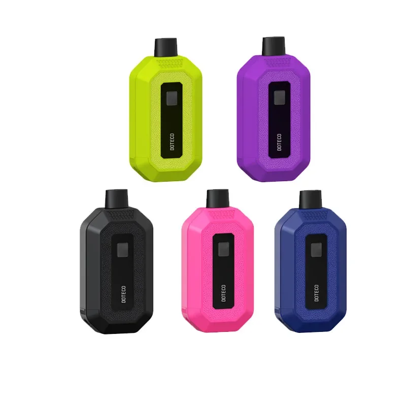 Original doteco dc650 vape caneta cartucho duplo 650mah bateria 1.8v-4.2v 10 segundos pré-aquecer cigarro eletrônico para 510 thread 1.0ml carrinho