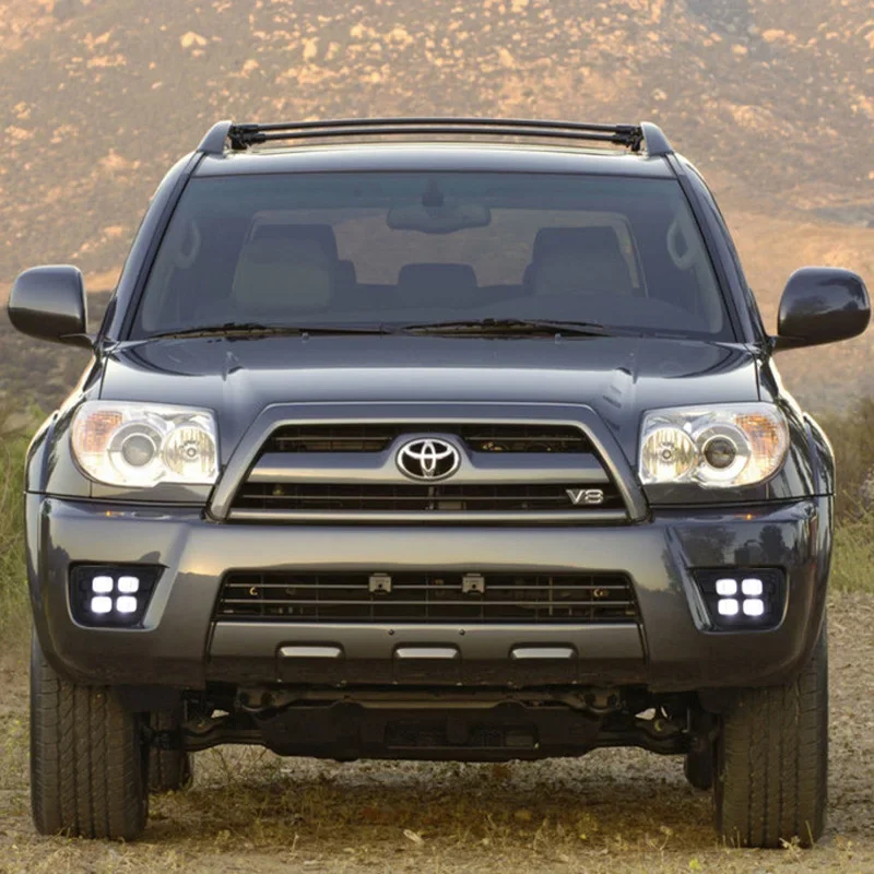 

12V LED DRL For Toyota 4Runner N21 2006 2007 2008 2009 Daylights Yellow Turn Signal Car Headlight Daytime Running Light Fog Lamp