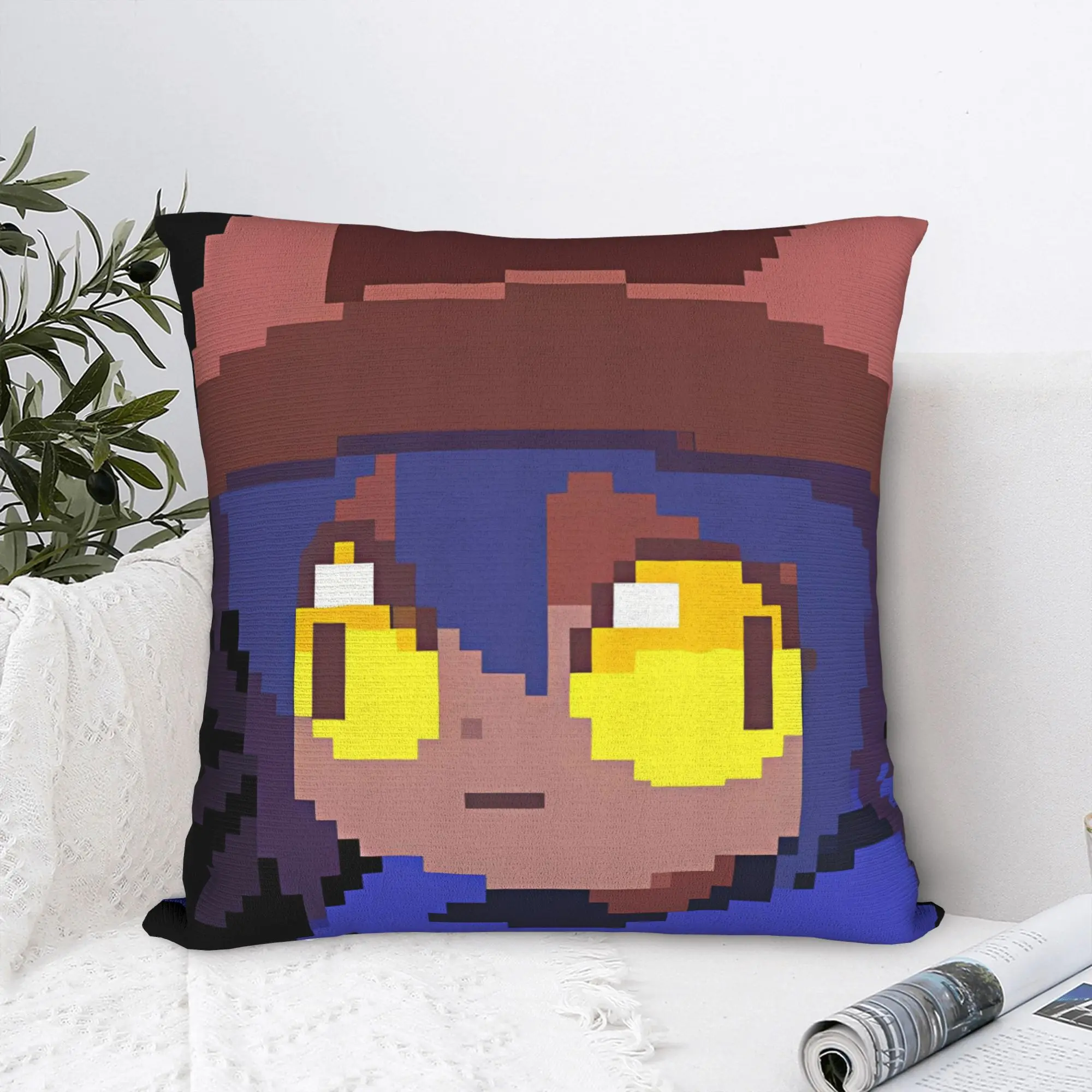 OneShot Niko Pixel Meme Pillow Cover  Retro Trendy Pillow Case For Sofa Bedroom Home Decor Comfy Pillowcases Birthday Gift
