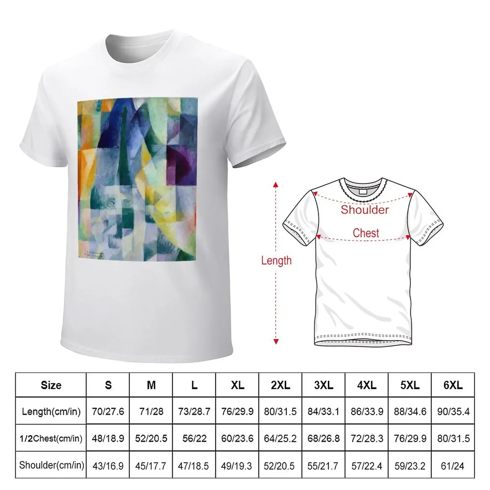 Robert Delaunay Simultaneous Windows T-Shirt summer tops plain shirts graphic tees heavyweights mens graphic t-shirts pack