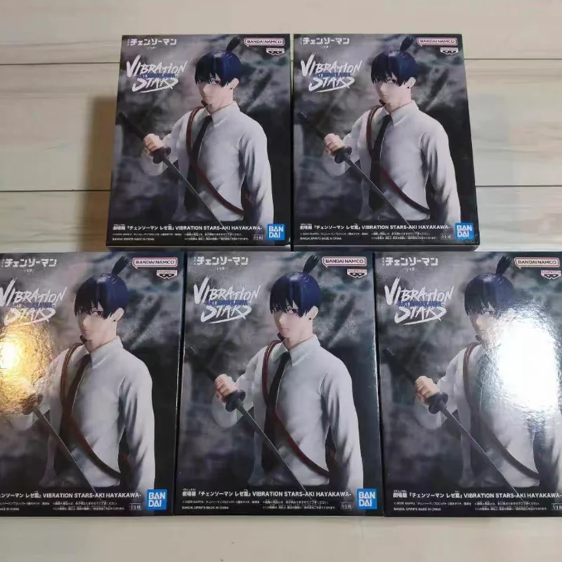 

Genuine Bandai Namco Banpresto Chainsaw Man Vibration Stars Hayakawa Aki Pvc Desktop Ornament Figure Model Collector Toy Gift