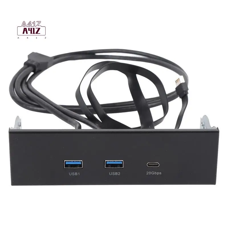 A41Z-Front Panel Hub Gen2x2 USB A TYPE C 3 Ports 5.25